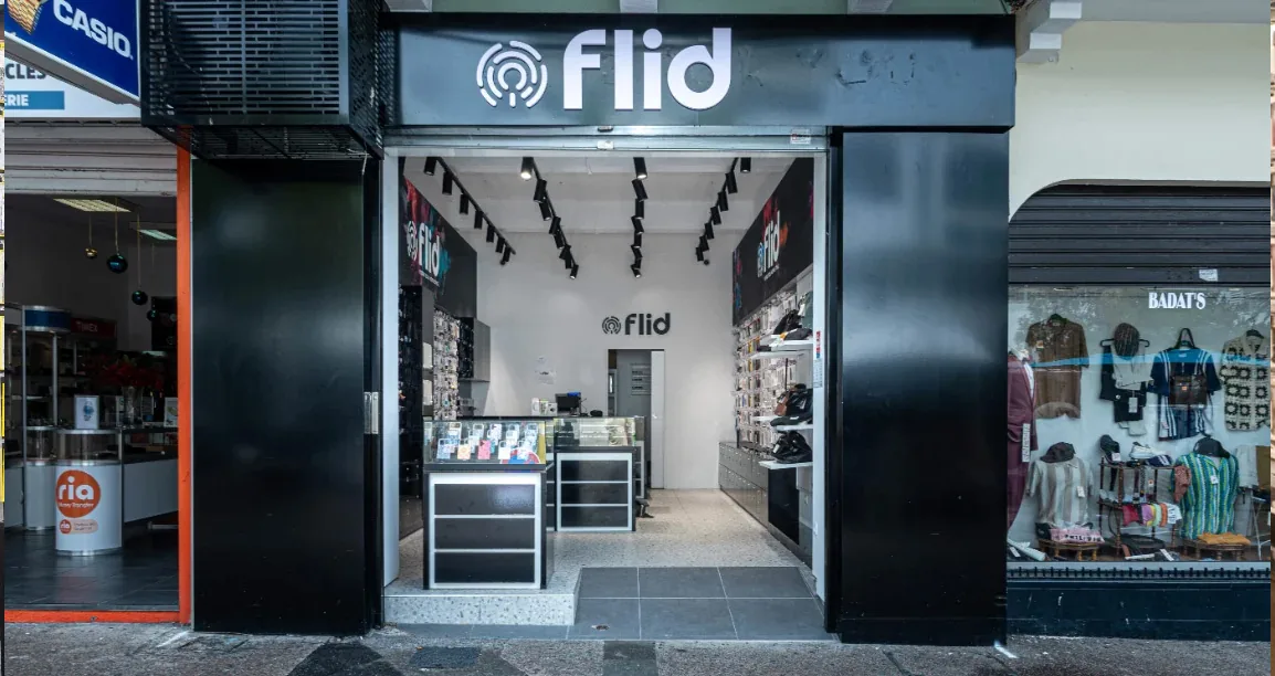 Boutique Flid Saint-Denis, rue du Maréchal Leclerc en centre-ville de Saint-Denis